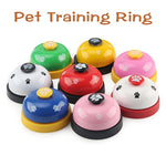 Pet Toy Training Called Dinner Small Bell Footprint Ring Dog Toys