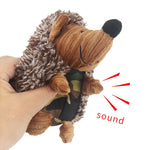 Hedgehog Shape Dog Squeak Sound Toy Funny Plush