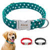 Dog Collar Customized Pet Collar Nylon Anti-lost Nameplate Tags Collars