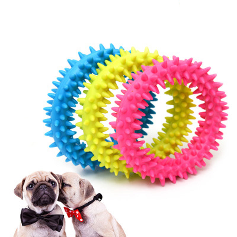 Pet Dog Toys To Bite Teeth Training Rubber Ball Dog