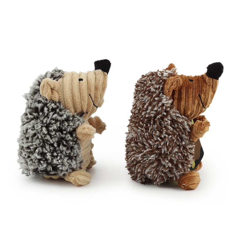 Hedgehog Shape Dog Squeak Sound Toy Funny Plush