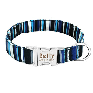 Dog Collar Personalized Pet Tag Collars Custom Engraved Dogs Collars Adjustable