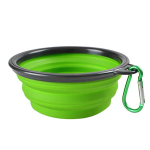 Pet Silica Gel Bowl Dog  Collapsible Silicone Dow Bowl Candy Color