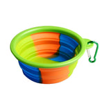 Folding Portable Dog Bowl Travel Bowl with Buckle for Food Water