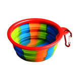 Folding Portable Dog Bowl Travel Bowl with Buckle for Food Water