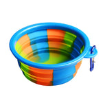 Folding Portable Dog Bowl Travel Bowl with Buckle for Food Water