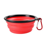 Folding Portable Dog Bowl Travel Bowl with Buckle for Food Water