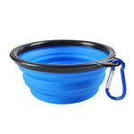 Folding Portable Dog Bowl Travel Bowl with Buckle for Food Water