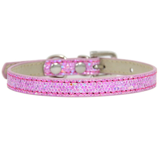 Hot Sale Super Shining Diamond Rhinestone Cat Collar Puppy Baby Dog Cat Collar Leather Strap