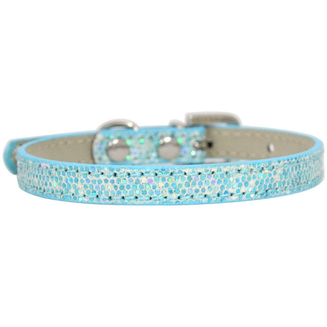 Hot Sale Super Shining Diamond Rhinestone Cat Collar Puppy Baby Dog Cat Collar Leather Strap