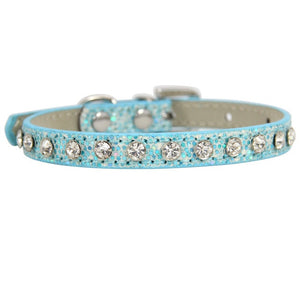 Hot Sale Super Shining Diamond Rhinestone Cat Collar Puppy Baby Dog Cat Collar Leather Strap