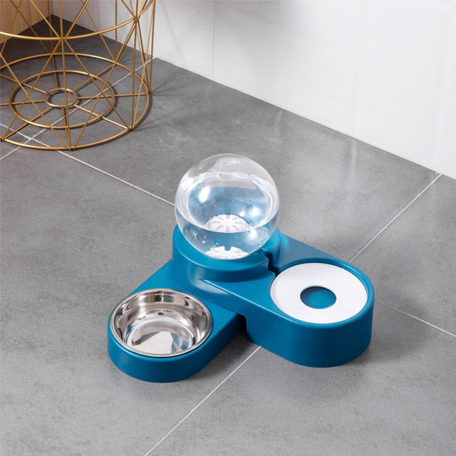 New Bubble Pet Bowls Dog Food Automatic Feeder