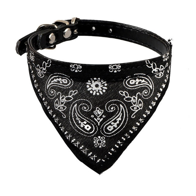 Leather Neckerchief Bandana Dog Collars