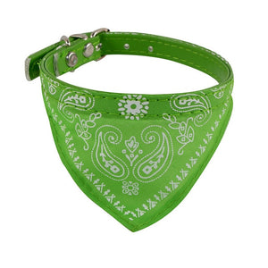 Leather Neckerchief Bandana Dog Collars