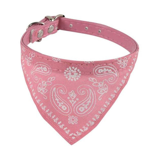 Leather Neckerchief Bandana Dog Collars