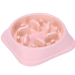 Pet Dog Feeding Bowls Plastic Snail Shape Slow down Eating Food