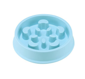 Pet Dog Feeding Bowls Plastic Snail Shape Slow down Eating Food