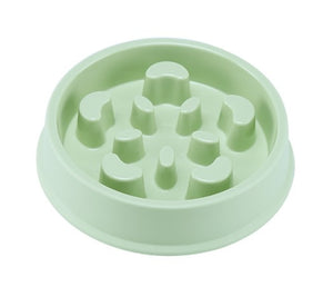 Pet Dog Feeding Bowls Plastic Snail Shape Slow down Eating Food