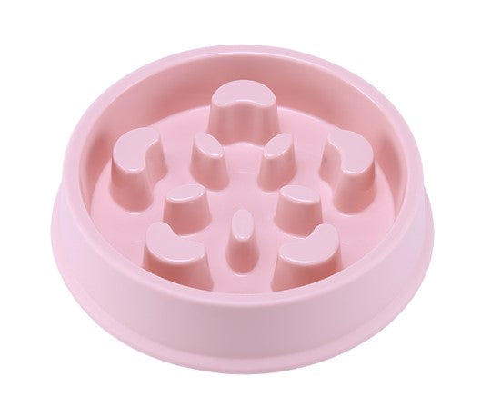 Pet Dog Feeding Bowls Plastic Snail Shape Slow down Eating Food