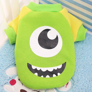 Cartoon Puppy Dog Hoodie Sweatshirt Winter Pet Clothes