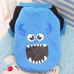 Cartoon Puppy Dog Hoodie Sweatshirt Winter Pet Clothes