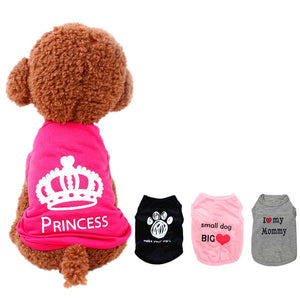 Small Dogs Clothing Pet Vest Puppy Dog Coat Princess